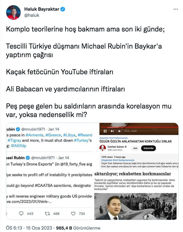 Babacan yine Bayraktar ailesini hedef aldı: Korksunlar - Resim: 0