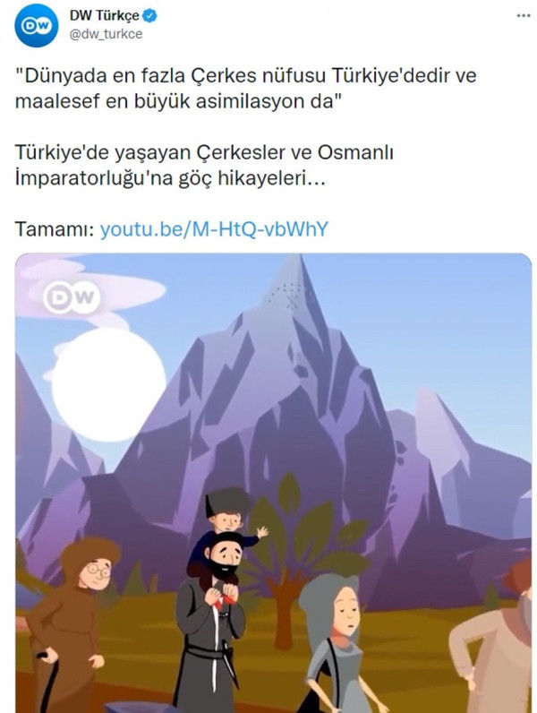 Deutsche Welle'den skandal Çerkes paylaşım! Türkiye'yi hedef aldı: Tepkiler çığ gibi - Resim: 0