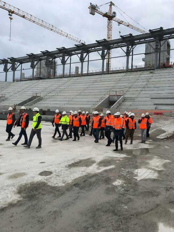 Göztepe Stadı inşaatına önemli ziyaretçiler - Resim: 0