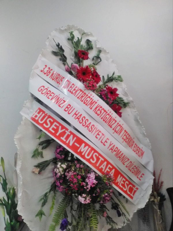 3 lira borç için elektriği kesilince çelenk gönderdi - Resim: 0