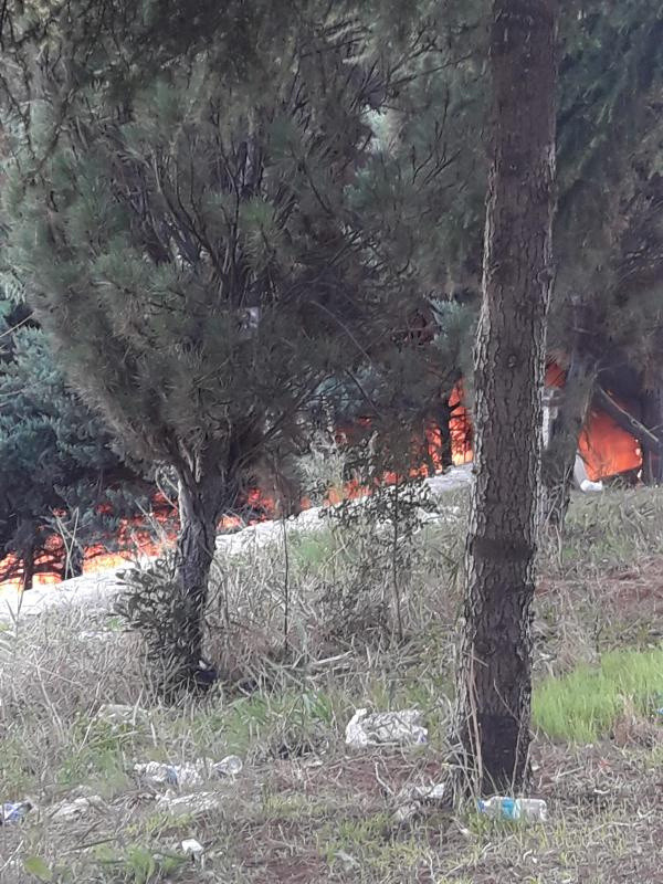 Bakırköy'de halı sahanın deposunda yangın! Ekipler olay yerinde - Resim: 0
