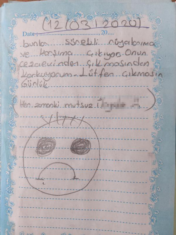 İzmir'de küçük kız iğrenç olayı günlüğüne yazdı! Mahkemenin kararı şok etti: Beni boş bir eve götürdü - Resim: 0