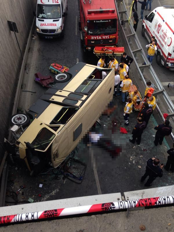İstanbul'da feci kaza korkunç görüntüler - Resim: 1
