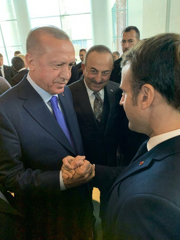 Cumhurbaşkanı Erdoğan ve Macron'dan samimi pozlar - Resim: 3
