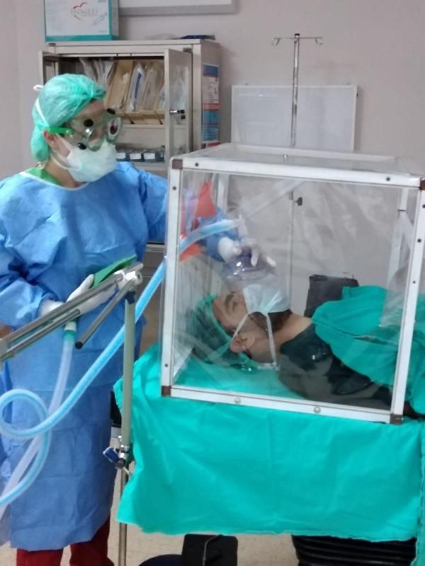 Korona virüsle mücadelede entübasyon kabinleri kullanılmaya başlandı - Resim: 4