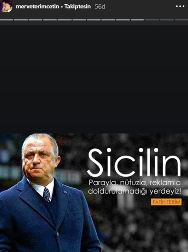 Fatih Terim'in kızı Merve Terim'den Ali Koç'a gönderme - Resim: 0
