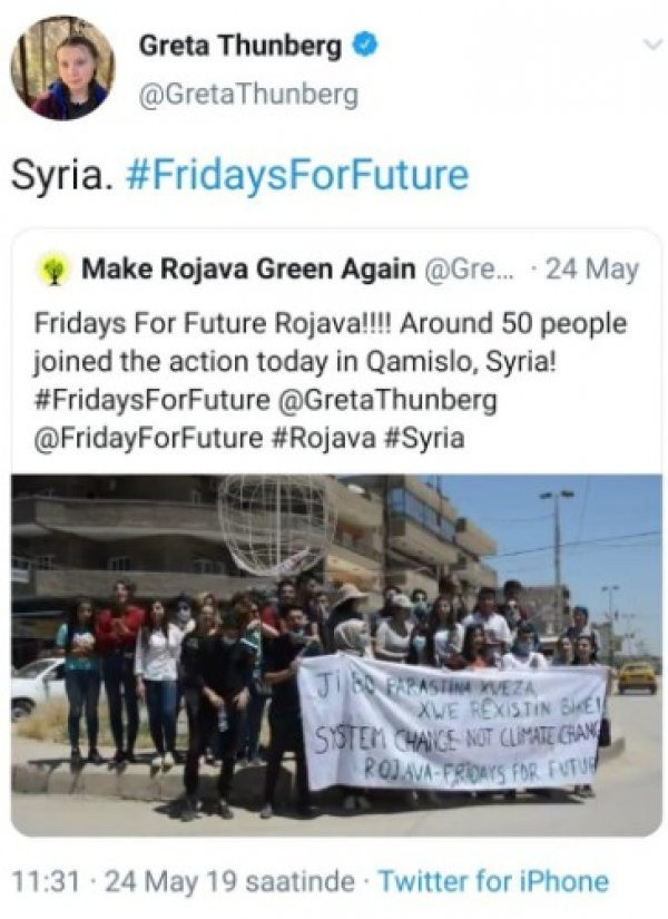 Greta Thunberg gitti Eren Bülbül geldi Vatan Partisi'nin işi olduğu çıktı - Resim: 1