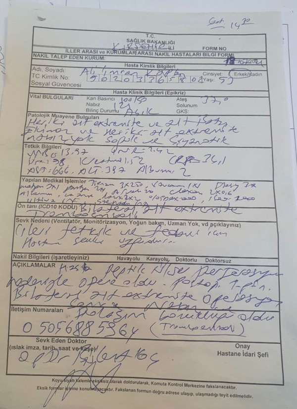 Mide ağrısıyla gidip öldü! Vali Ahmet Altıparmak isyan etti: Ölüme terk eden... - Resim: 0