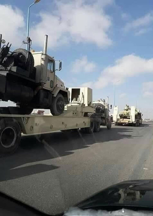 Sisi Hafter'e desteğini gönderdiği askeri konvoyla gösterdi fotoğraflar sızdı - Resim: 1