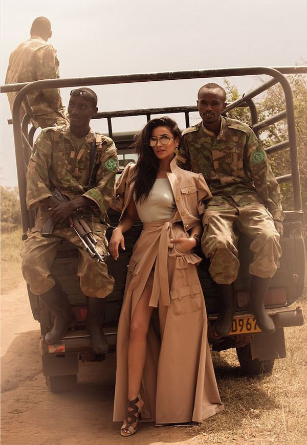 Ünlü oyuncu Afrika'ya gitti öyle pozlar verdi ki olay oldu - Resim: 2