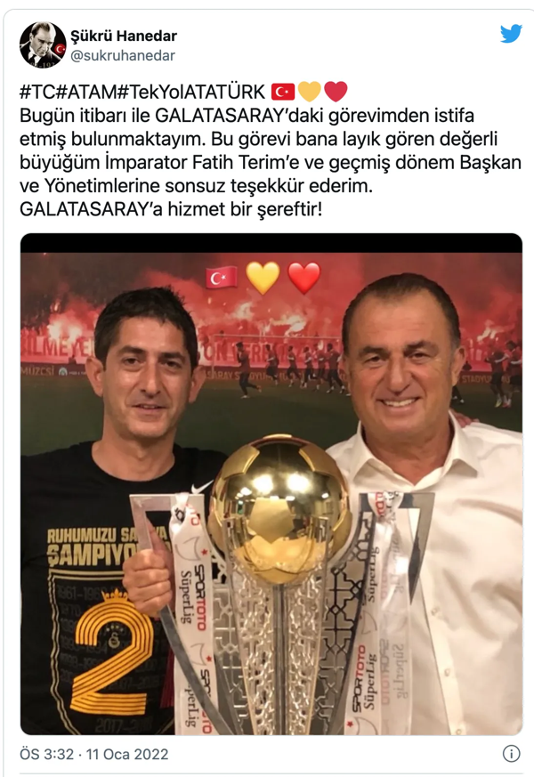 Galatasaray'da ayrılık depremi! Fatih Terim kovulunca görevini bıraktığını açıkladı - Resim: 1