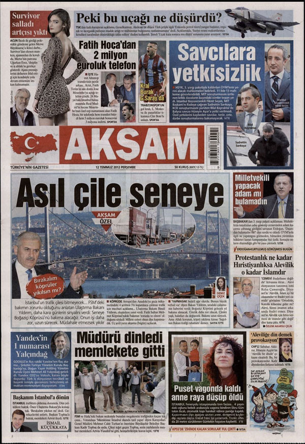 Günün en bomba gazete manşetleri - Resim: 1