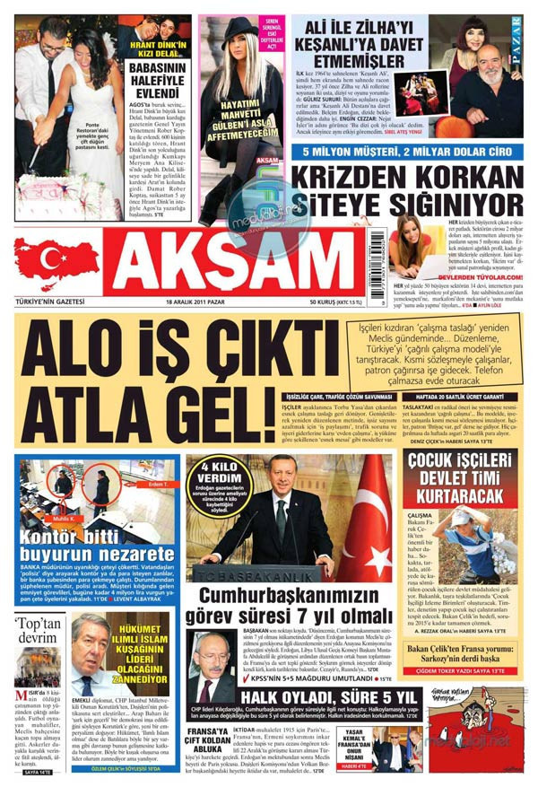 Erdoğan'ın resti manşetlerde - Resim: 1