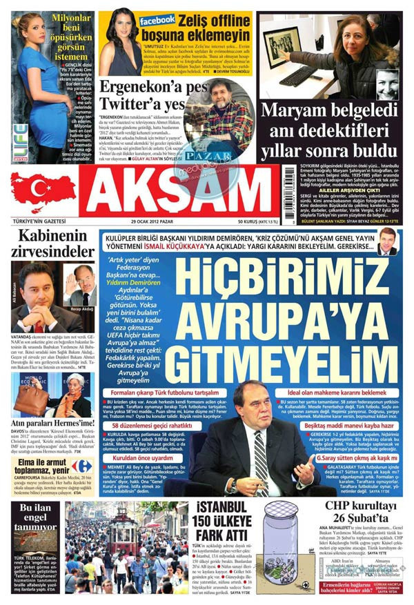 Tek tıkla günün en çarpıcı manşetleri - Resim: 1