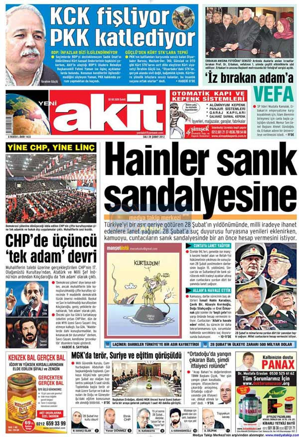 Bugünün en çarpıcı gazete manşetleri - Resim: 1