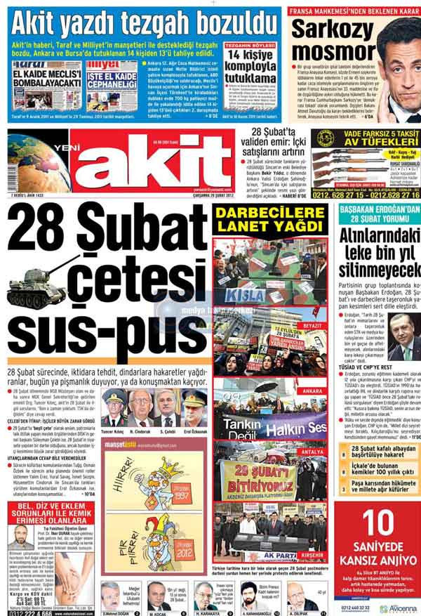 Bugünün en çarpıcı gazete manşetleri - Resim: 1