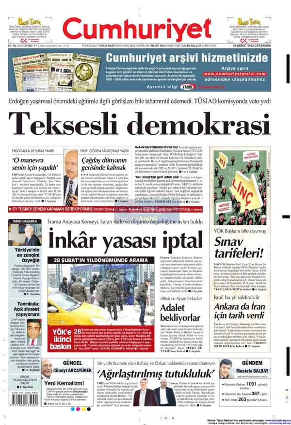 Bugünün en çarpıcı gazete manşetleri - Resim: 4