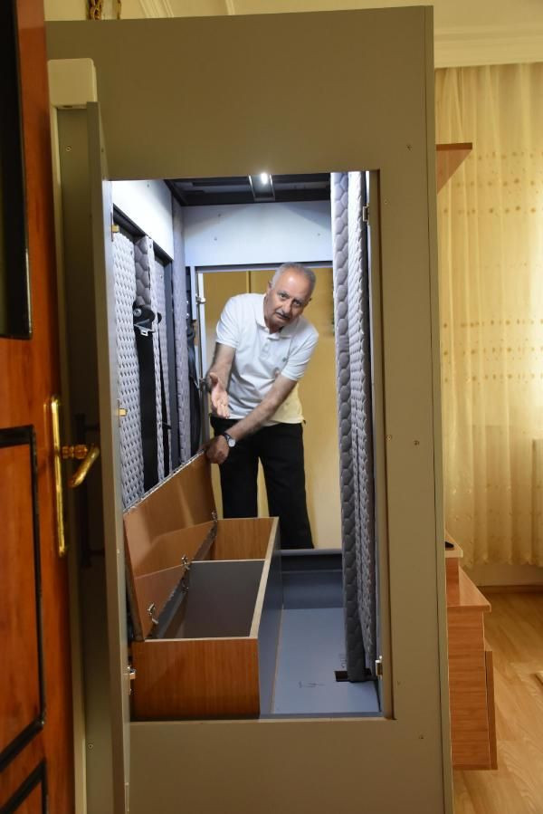 İzmir'de deprem korkusuyla evinin salonuna bunu yaptı! 66 ton basınca dayanaklı - Resim: 4