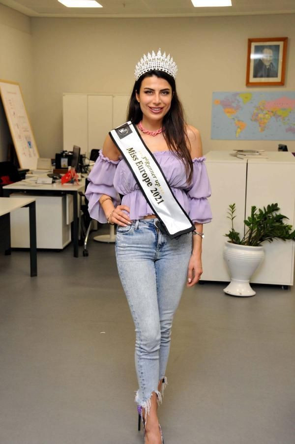 Duygu Çakmak Lübnan'da düzenlenen 'Miss Europe 2021' yarışmasında üçüncü oldu - Resim: 3
