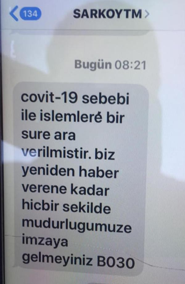 İzinden dönen memurun Covid-19 testi pozitif çıktı! İşlemler durduruldu - Resim: 0