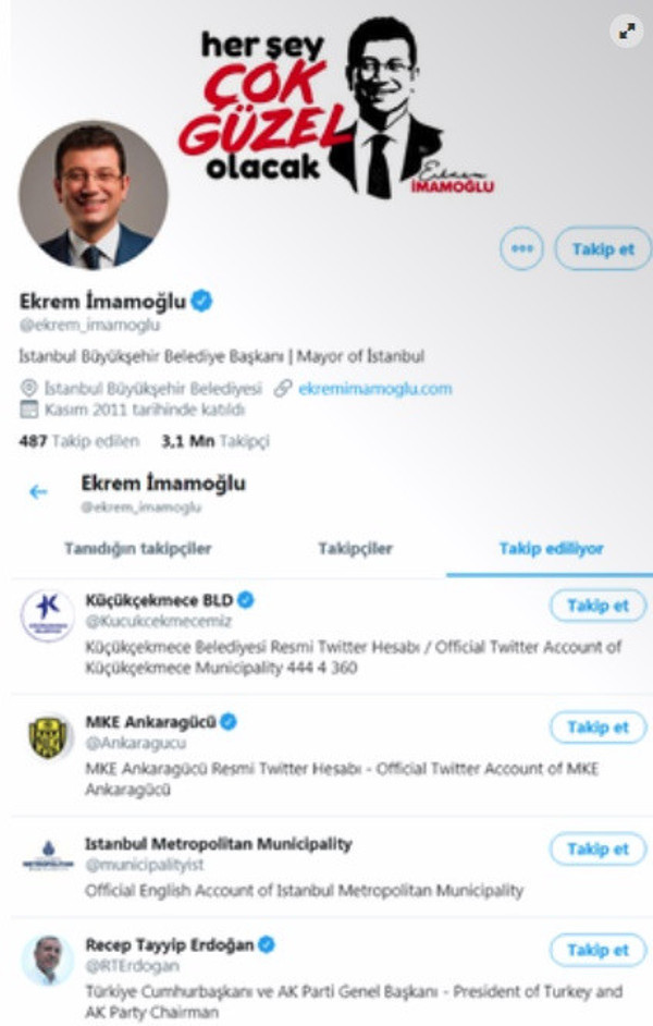 Ekrem İmamoğlu'ndan Twitter'da sürpriz Erdoğan hamlesi! - Resim: 0