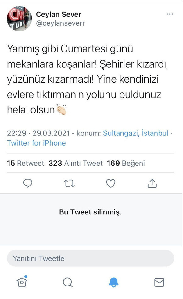 CNN Türk muhabiri Ceylan Sever'in sözleri büyük tepki çekti hesabını kapattı: Yanmış gibi... - Resim: 0