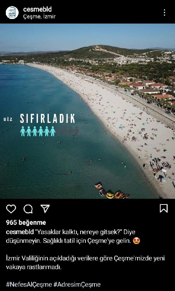 Belediye başkanı duyurdu! Tatil cenneti Çeşme'de yeni vakaya rastlanmadı - Resim: 0