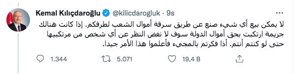 Kılıçdaroğlu Arapça tweet attı: Bu işte bir damla mürekkebi olan herkes vatan hainidir! - Resim: 0