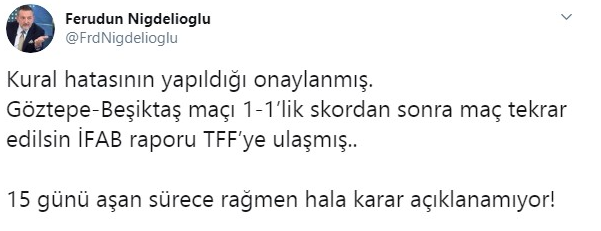 IFAB TFF'ye bildirdi: Beşiktaş maçını tekrar ettirin - Resim: 0