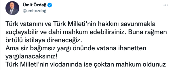 Ümit Özdağ için İçişleri Bakanlığı'ndan suç duyurusu Özdağ'dan sert tepki - Resim: 0