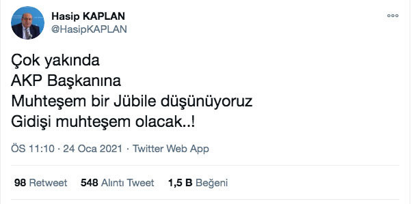 HDP'li Hasip Kaplan'dan tepki çeken Erdoğan tweeti - Resim: 0