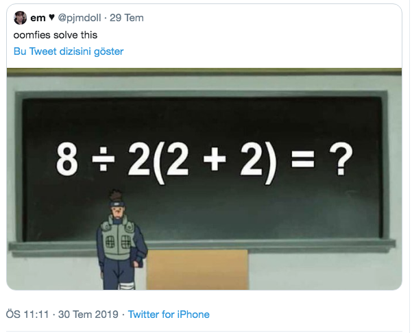 Sosyal medya kullanıcılarını ikiye bölen matematik sorusu! Cevap 1 mi 16 mı - Resim: 1