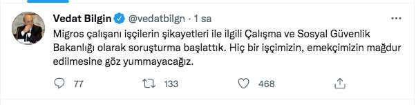 Bakan Vedat Bilgin'den Migros açıklaması: Soruşturma başlattık - Resim: 0