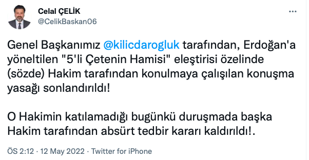 Kemal Kılıçdaroğlu'na 'Beşli Çete' yasağı kaldırıldı - Resim: 0