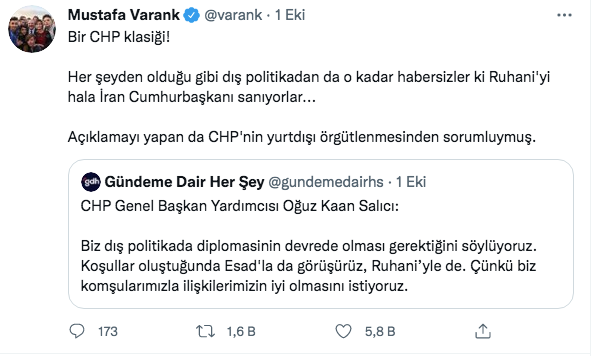 CHP'li Oğuz Kaan Salıcı söyledi duyanlar şaşkına döndü Bakan Varank tweet attı - Resim: 0