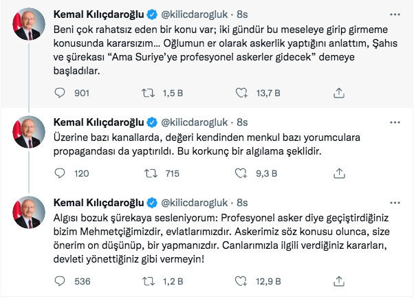 Kemal Kılıçdaroğlu 'Beni çok rahatsız eden bir konu var' dedi Twitter'da açıkladı - Resim: 0