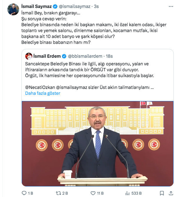 İsmail Erdem'in üst akıl suçlamasına İsmail Saymaz'dan yanıt: Bırakın gargarayı şu soruya cevap verin - Resim: 0