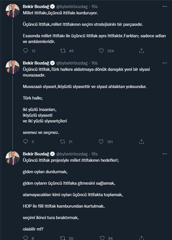 AK Parti'den üçüncü ittifak için tepki Millet İttifakı'nın aldatma stratejisi! - Resim: 0