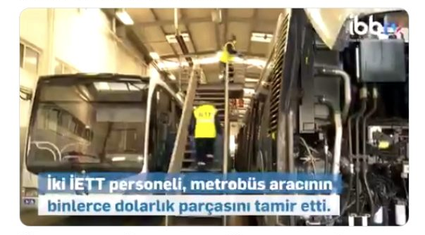 70 bin dolarlık metrobüs parçasını tamir eden İETT'nin 2 ustasına ödül - Resim: 0