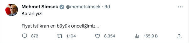 Mehmet Şimşek'ten sert faiz artışı sonrası ilk yorum - Resim: 0