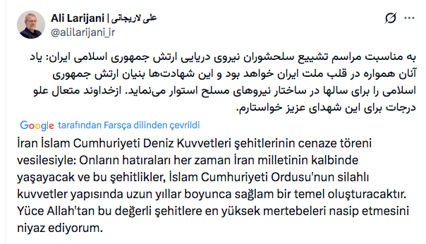 İran savaşında son dakika haberi! İsrail Ali Laricani'yi gerçekten öldürdü mü? - Resim: 0