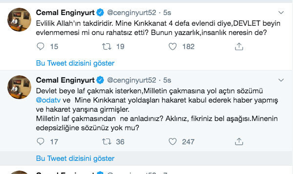 Cemal Enginyurt'tan Mine Kırıkkanat'ın Bahçeli'yle ilgili tepki çeken paylaşımına ağır sözler - Resim: 1