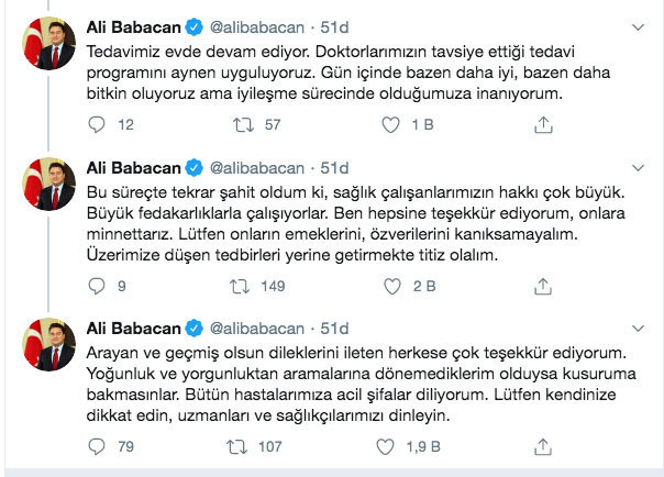 Ali Babacan duyurdu! Eşi ve çocuğunda da koronavirüs çıktı - Resim: 0