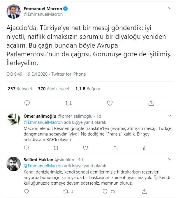 Macron'un Türkçe tweeti anlaşılamadı Google Translate'ten çevirdi deniliyor - Resim: 0