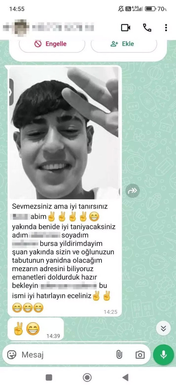 Mattia Ahmet Minguzzi'nin ailesine yeni tehdit mesajları! Kan donduran ifadeler... - Resim: 0