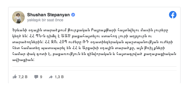 Ermenistan ve Dağlık Karabağ uçuşa yasak bölge ilan edildi - Resim: 0