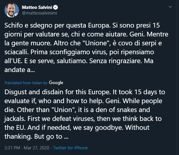 İtalya eski başbakanından AB’ye ağır eleştiri: Yılanlar ve çakallar mağarası - Resim: 0