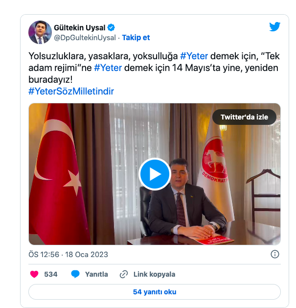 DP lideri Uysal'dan Erdoğan'a 14 Mayıs cevabı: Yolsuzluklara, yasaklara... - Resim: 1