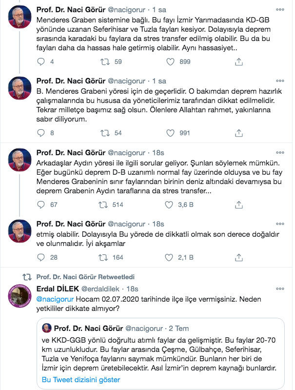 İzmir depremini bilen Prof. Naci Görür o ile dikkat çekti - Resim: 0