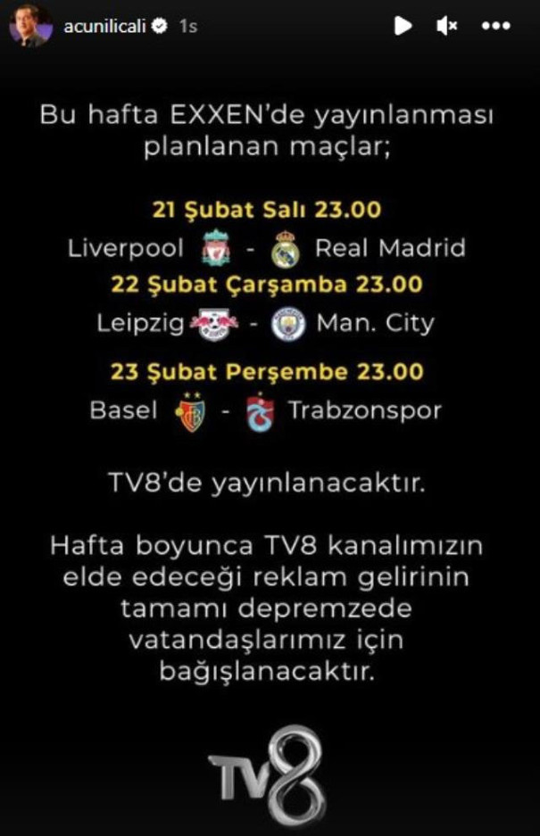 Acun Ilıcalı dev maçların şifresiz yayınlanacağını açıkladı - Resim: 0